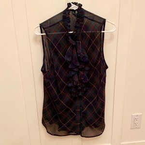 Ralph Lauren tartan blouse